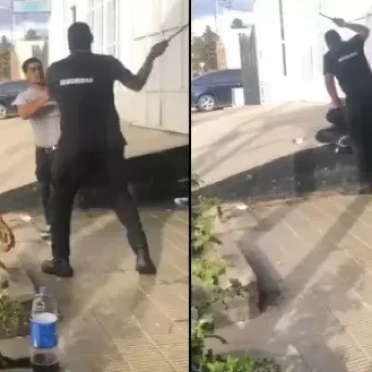 Video. Salió a festejar Halloween y lo molieron a golpes