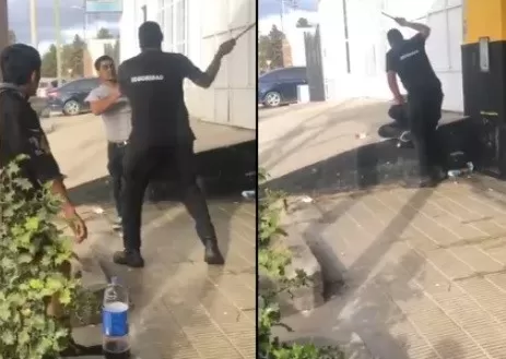 Video. Salió a festejar Halloween y lo molieron a golpes