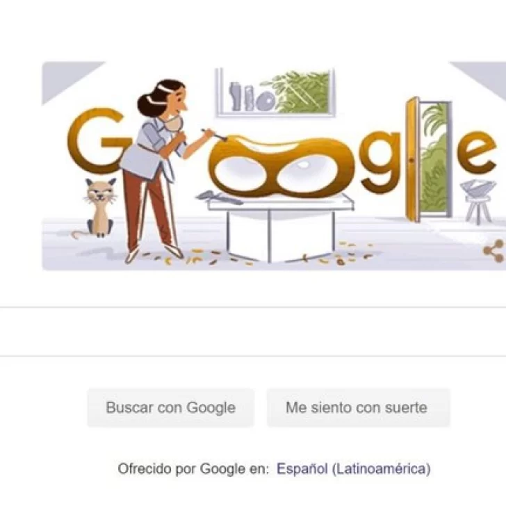 Google homenajea a la escultora inglesa Bárbara Hepworth con un creativo doodle