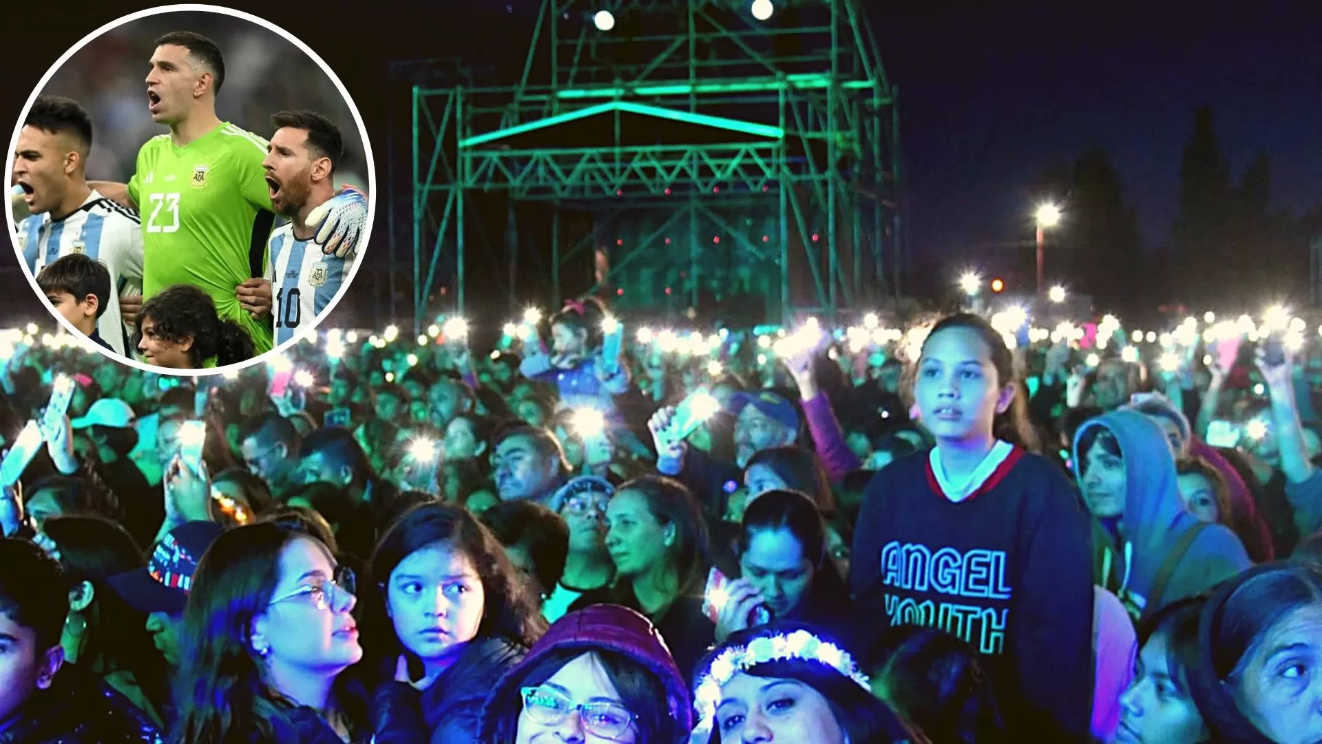 El Himno Nacional cantado por los jugadores se verá por la pantalla gigante del Aniversario de Río Gallegos El Himno Nacional cantado por los jugadores se verá por la pantalla gigante del Aniversario de Río Gallegos