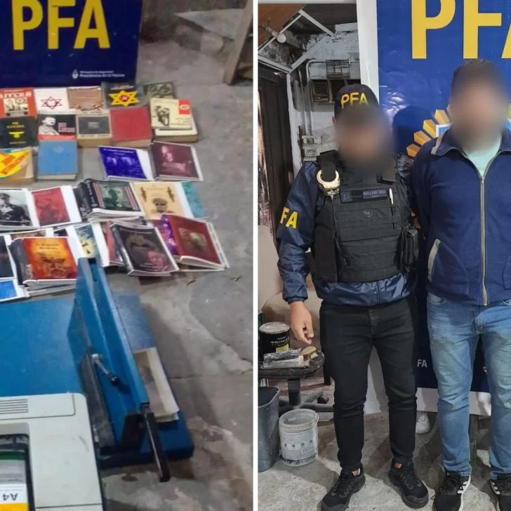 Desbarataron una imprenta de publicidad y literatura nazi en Argentina: “Es preocupante que exista y que haya gente que lo consuma “