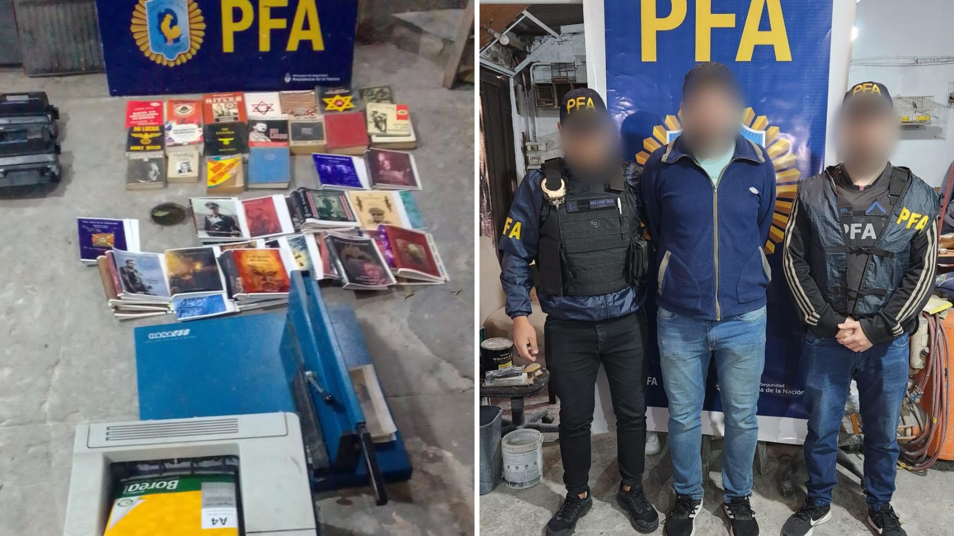 Desbarataron una imprenta de publicidad y literatura nazi en Argentina: “Es preocupante que exista y que haya gente que lo consuma “