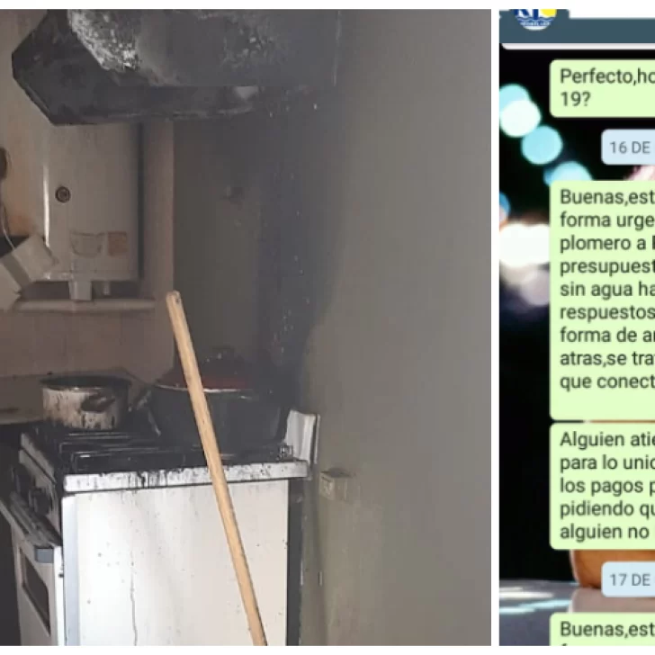 Avisaron a la inmobiliaria que había una fuga de gas, no lo repararon y se les incendió el departamento Avisaron a la inmobiliaria que había una fuga de gas, no lo repararon y se les incendió el departamento
