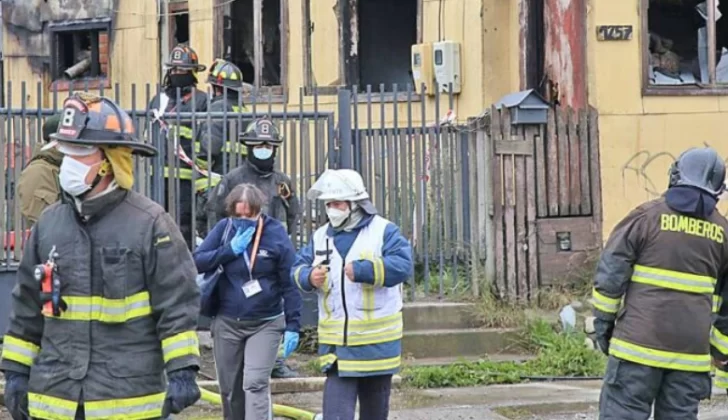 Trágico incendio en Punta Arenas: obrero quedó atrapado entre las llamas y murió incinerado