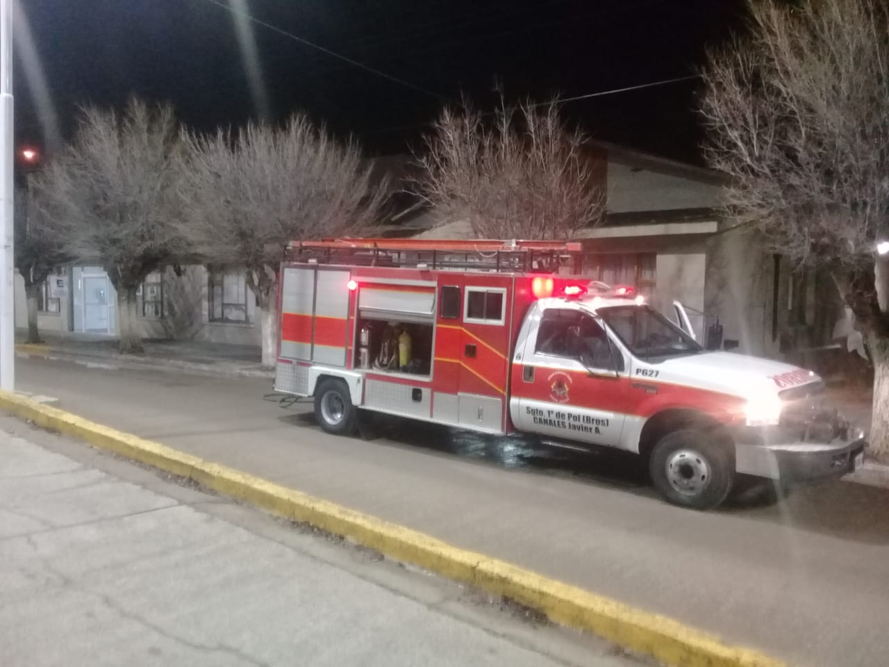 Casi se incendia el Municipio de Puerto Deseado