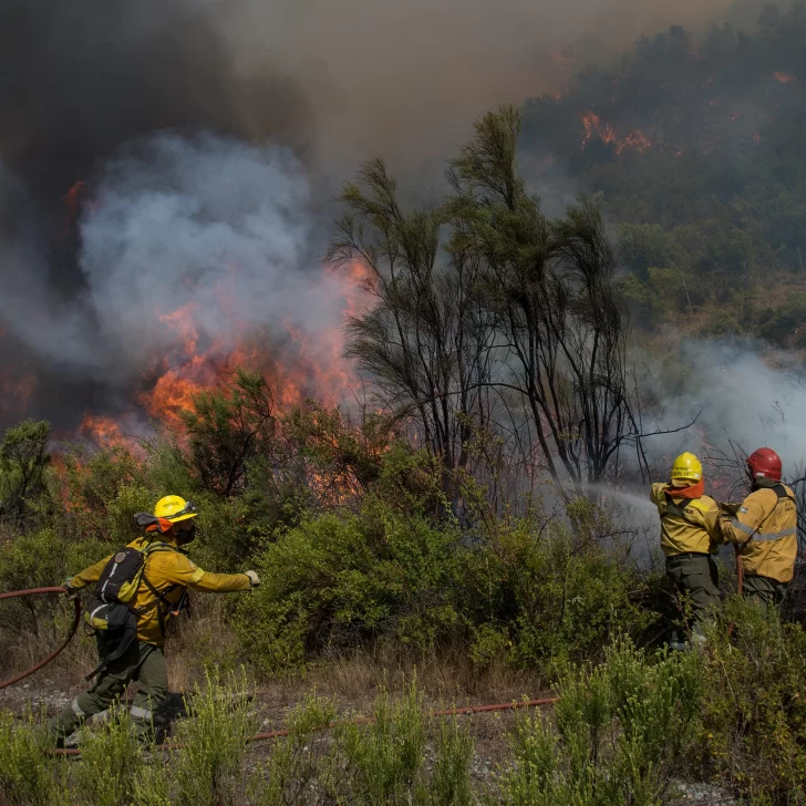 Aseguran que el fuego en El Bolsón está contenido pero no controlado