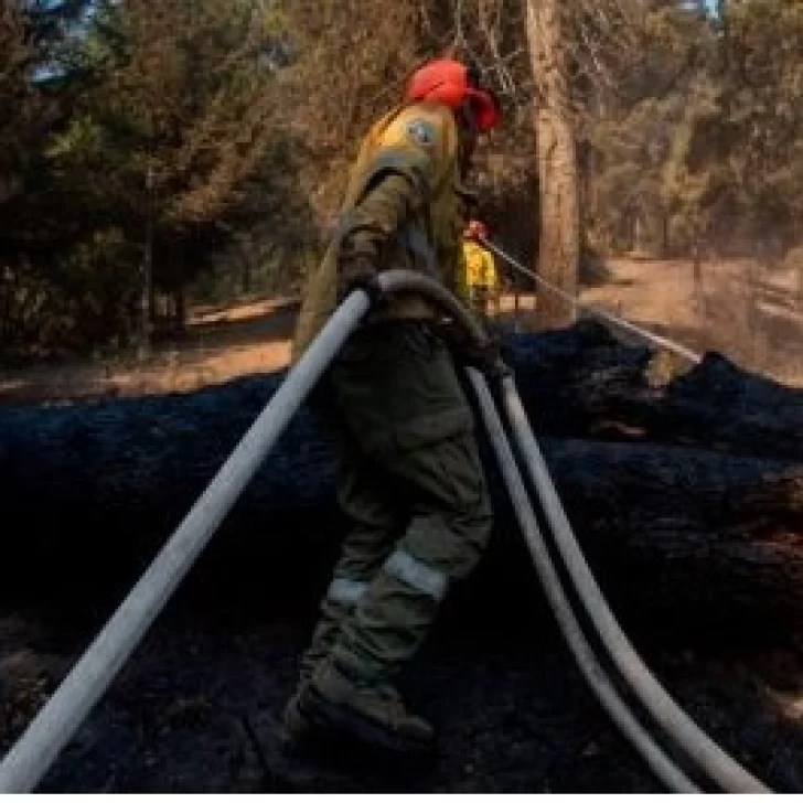 El incendio en El Bolsón está “detenido con focos activos”