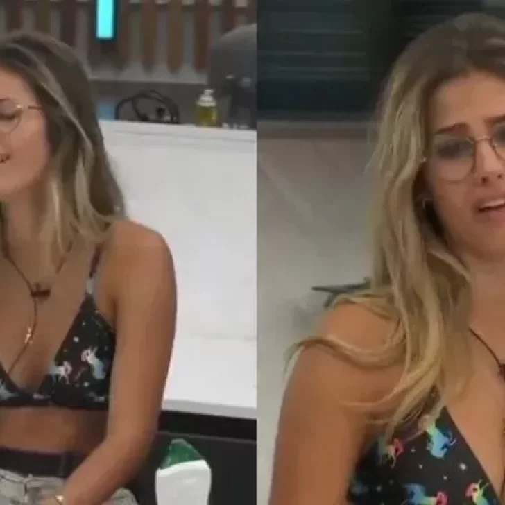Julieta de Gran Hermano no pudo sacar una mancha de su ropa y su reacción se hizo viral Julieta de Gran Hermano no pudo sacar una mancha de su ropa y su reacción se hizo viral