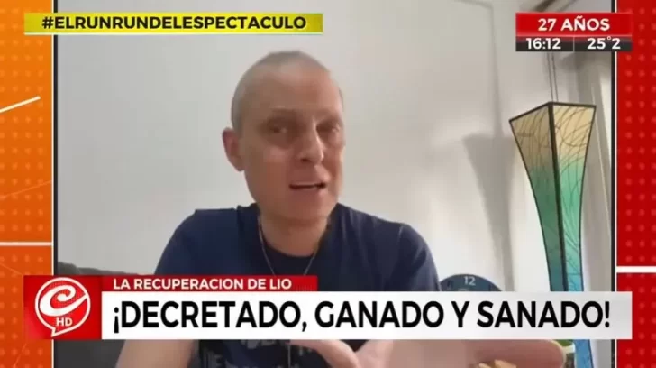 Video. Lío Pecoraro volvió al TV luego del trasplante de médula y se quebró en vivo