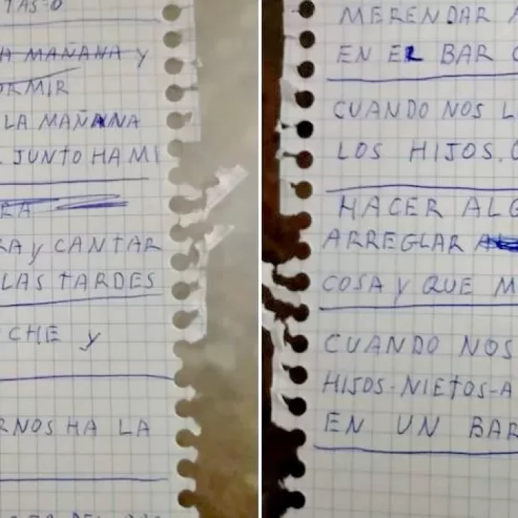 Una joven le pidió a su abuelo hacer “una lista de cosas que le hacen feliz” y el resultado fue conmovedor
