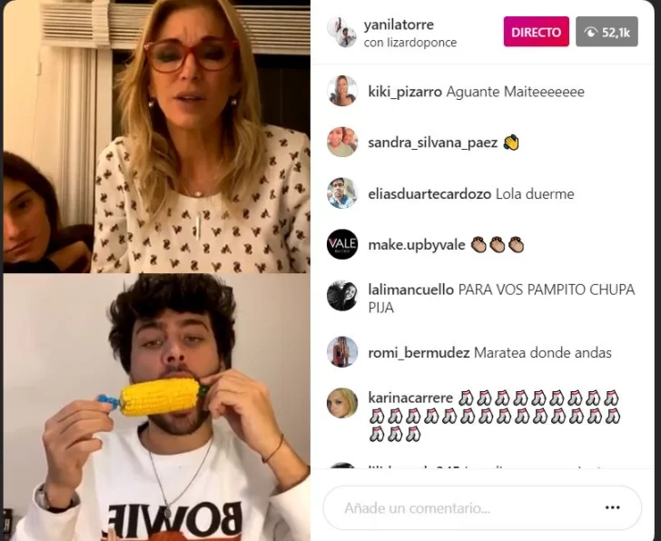 Yanina Latorre y Lizardo Ponce mantuvieron a más de 50.000 personas en un vivo por Instagram