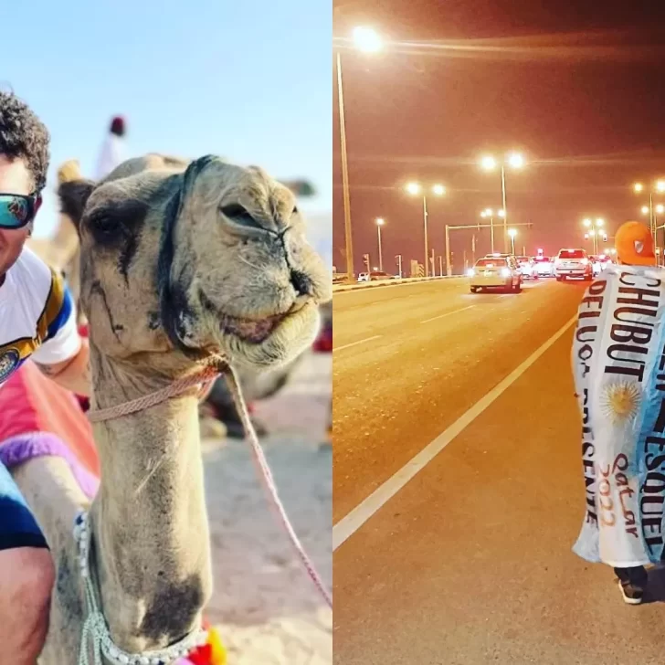 La historia de Lucas Villarroel de Trelew, un fanático de la “Scaloneta” que viajó a Qatar y vive con 1000 euros