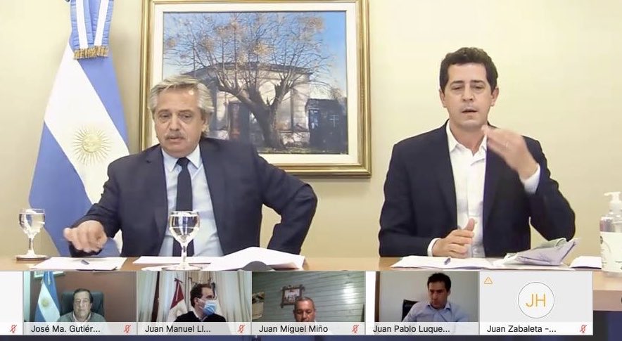 Juan Pablo Luque se reunió con Alberto Fernández e intendentes del país por el programa Municipios de Pie Juan Pablo Luque se reunió con Alberto Fernández e intendentes del país por el programa Municipios de Pie