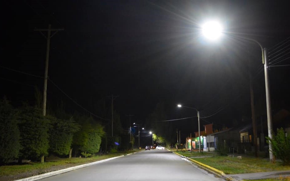 Los Antiguos cuenta con nueva luminaria Los Antiguos cuenta con nueva luminaria