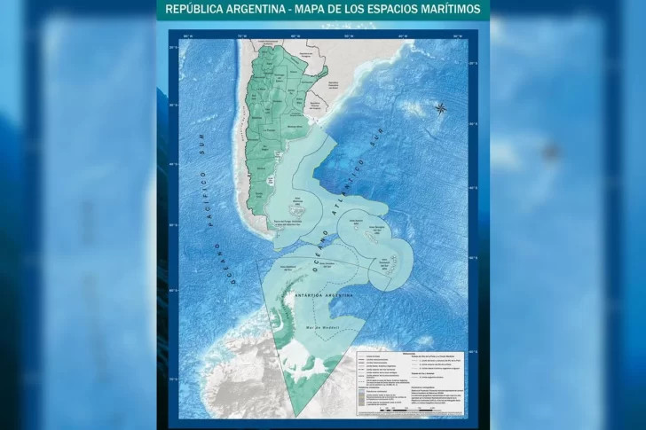 Con el nuevo mapa de la Argentina, Chubut, Santa Cruz y Tierra del Fuego serán la zona centro del país