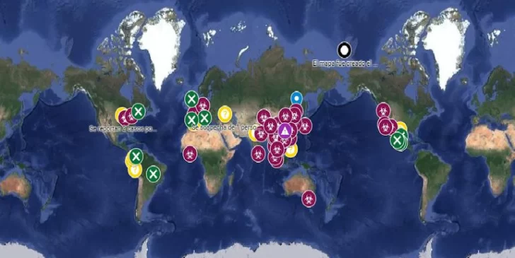 El mapa interactivo de Google Maps que muestra el avance del coronavirus en tiempo real