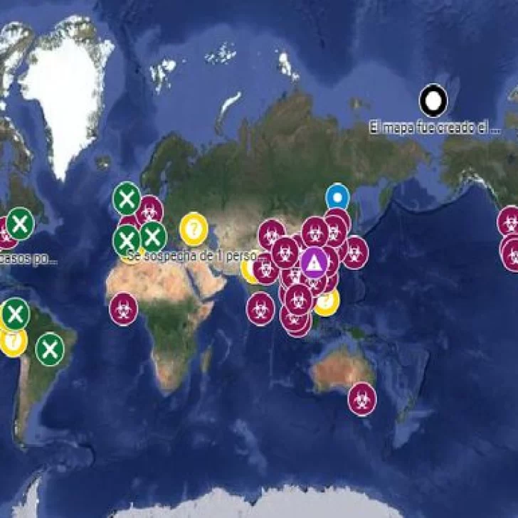 El mapa interactivo de Google Maps que muestra el avance del coronavirus en tiempo real