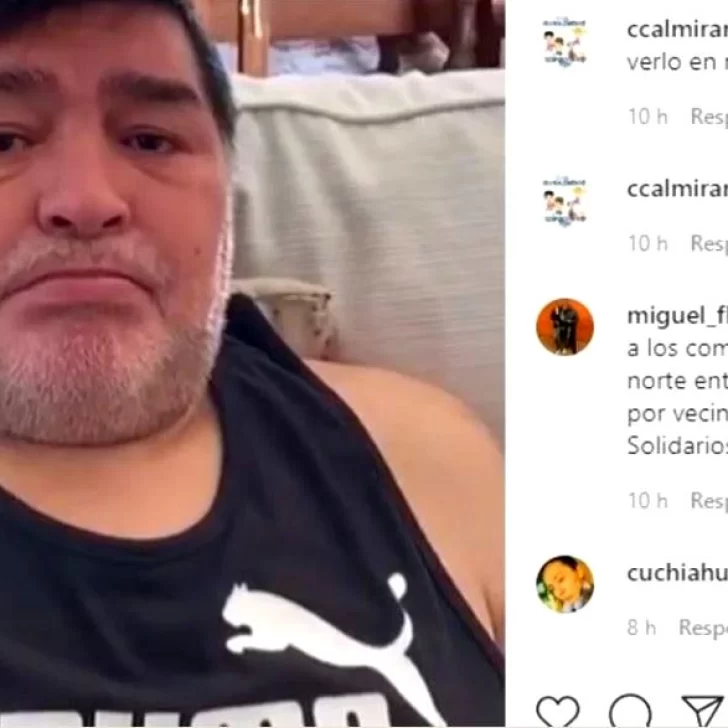 Maradona: “Ayuden a comer a la gente. Yo pasé en Fiorito más que frío”