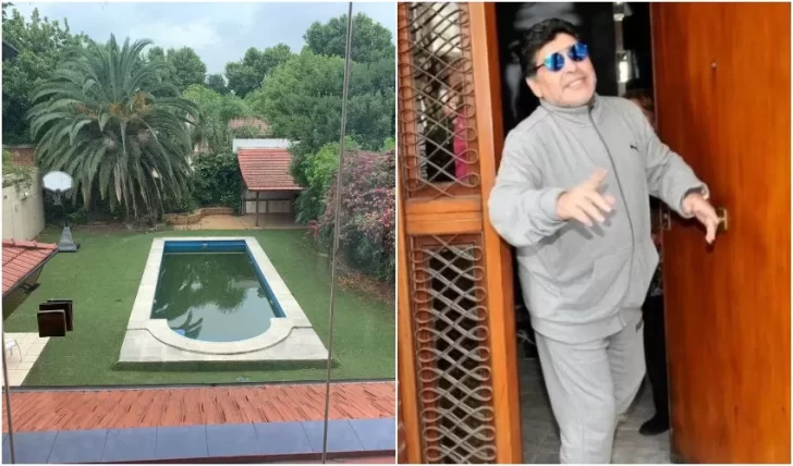 Exclusivo. Subastan la casa de Diego Maradona en Villa Devoto: así se ve por dentro