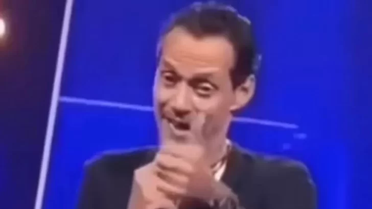 Un video muestra a Marc Anthony haciendo raros movimientos con la mandíbula y preocupó a sus fans