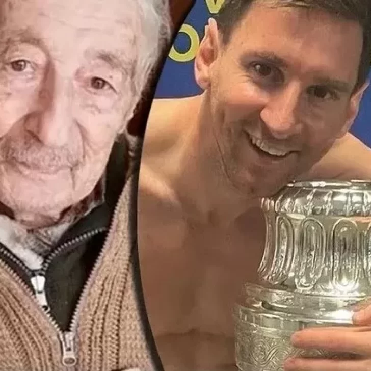 Lionel Messi le envió un saludo a un abuelo de 100 años que conmovió a todos