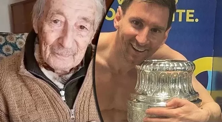 Lionel Messi le envió un saludo a un abuelo de 100 años que conmovió a todos