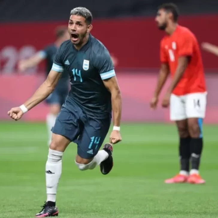 Así fue el primer gol de la Selección Argentina en los Juegos Olímpicos en el 1-0 ante Egipto Así fue el primer gol de la Selección Argentina en los Juegos Olímpicos en el 1-0 ante Egipto