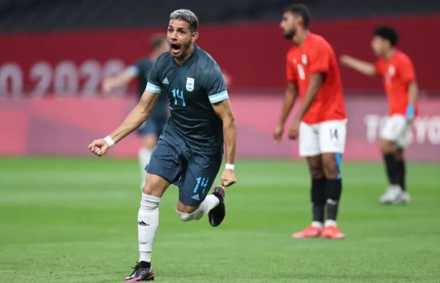 Así fue el primer gol de la Selección Argentina en los Juegos Olímpicos en el 1-0 ante Egipto Así fue el primer gol de la Selección Argentina en los Juegos Olímpicos en el 1-0 ante Egipto