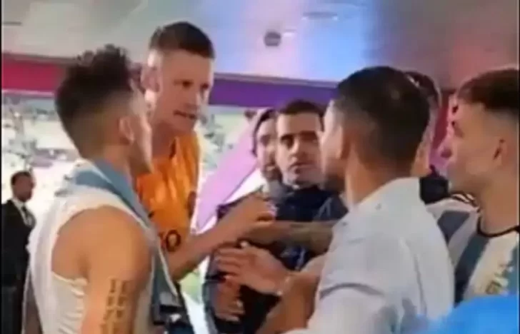 El video de lo que pasó fuera de cámara cuando Messi llamó “bobo” a un jugador de Países Bajos