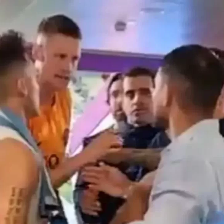 El video de lo que pasó fuera de cámara cuando Messi llamó “bobo” a un jugador de Países Bajos