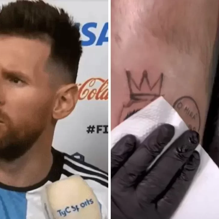 “¿Qué mirá, bobo?”: hinchas argentinos ya se tatuaron la frase de Lionel Messi y causan furor “¿Qué mirá, bobo?”: hinchas argentinos ya se tatuaron la frase de Lionel Messi y causan furor