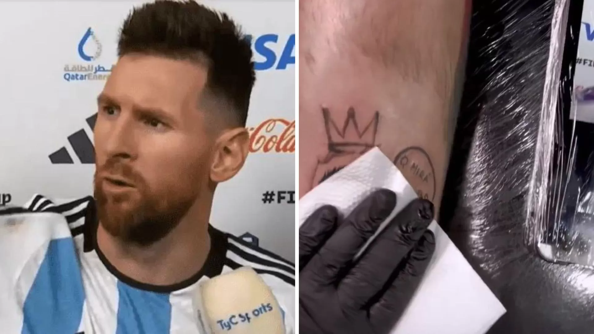 “¿Qué mirá, bobo?”: hinchas argentinos ya se tatuaron la frase de Lionel Messi y causan furor “¿Qué mirá, bobo?”: hinchas argentinos ya se tatuaron la frase de Lionel Messi y causan furor
