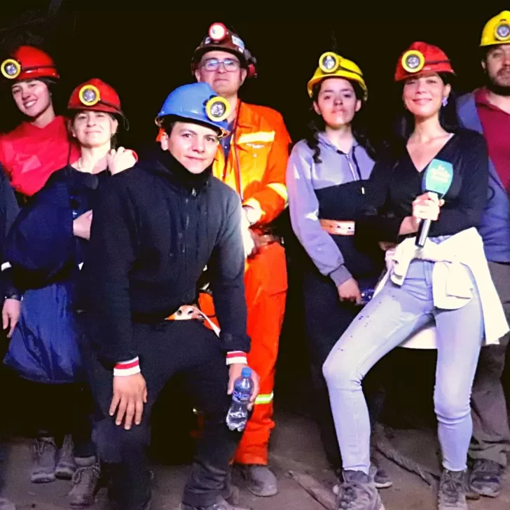 Video. Las mujeres de La Opinión Austral en el interior de la mina de carbón de YCRT en el día de Santa Bárbara