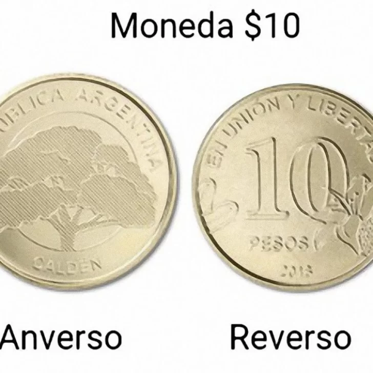 Por la inflación el Gobierno sacó monedas de 10 pesos Por la inflación el Gobierno sacó monedas de 10 pesos