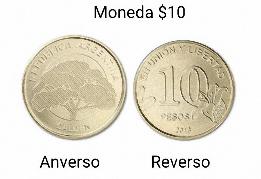 Por la inflación el Gobierno sacó monedas de 10 pesos Por la inflación el Gobierno sacó monedas de 10 pesos