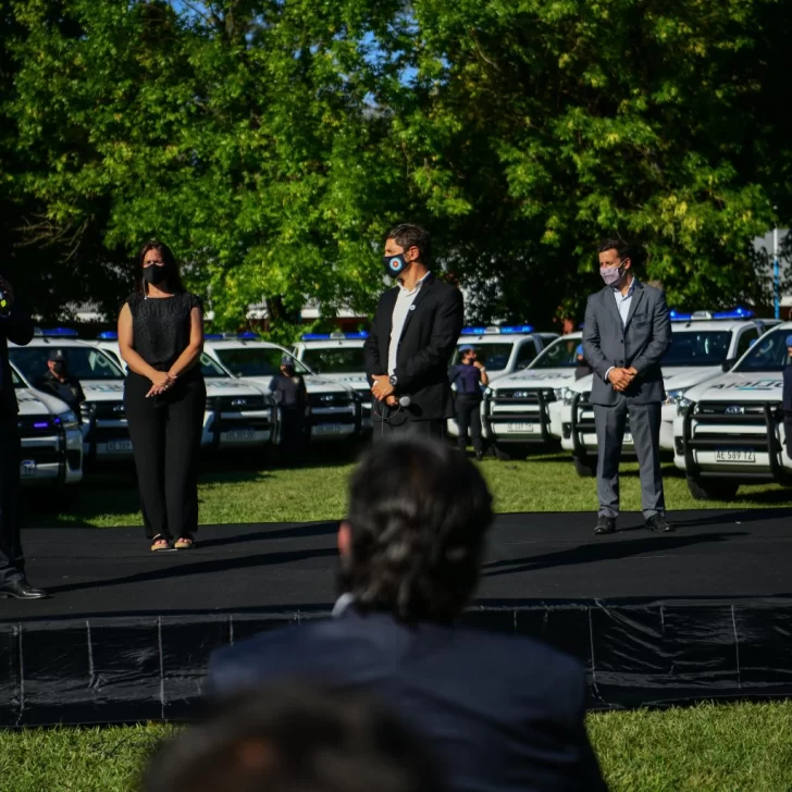 Kicillof y Berni presentaron 35 nuevos patrulleros y 500 cámaras de seguridad para Escobar