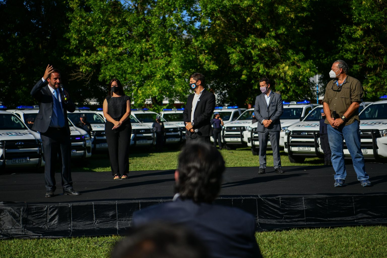 Kicillof y Berni presentaron 35 nuevos patrulleros y 500 cámaras de seguridad para Escobar