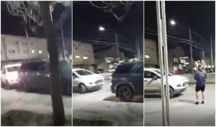 Video. Mujer chocó y arrastró varios metros a una camioneta donde iba un joven con su hija de 4 años y se dio a la fuga