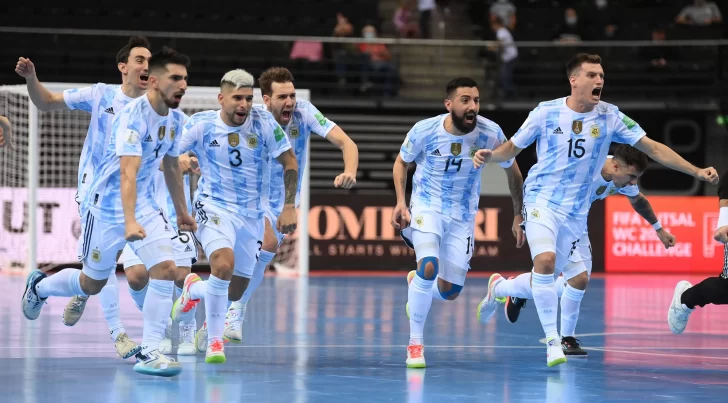 Mundial de Futsal: Argentina superó a Rusia en los penales y jugará las semis frente a Brasil
