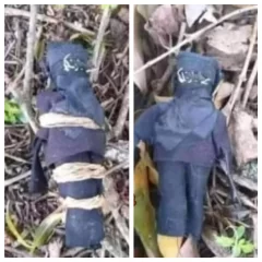 Una mujer encontró un muñeco vudú y lo desató: “Che Carlos te salvé la vida”