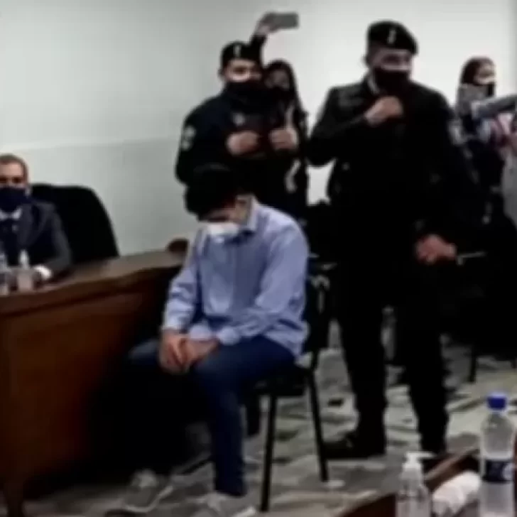 Video. Femicidio de Brenda Gordillo: el momento en el que Naim Vera escucha la sentencia de prisión perpetua