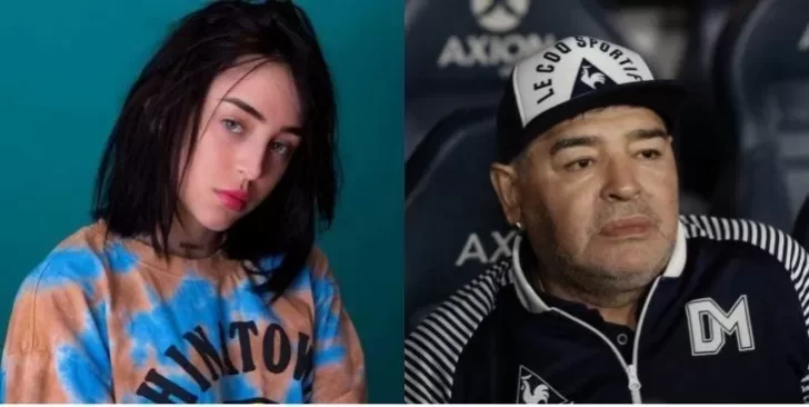Nicki Nicole canceló a Maradona por su pasado y fue duramente atacada en redes