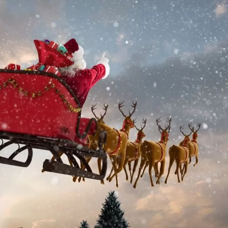 En vivo. ¡Seguí el recorrido de Papá Noel por todo el mundo en esta Navidad!