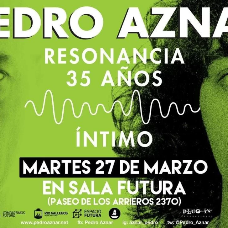 Pedro Aznar tocará en el primer aniversario de Sala Futura