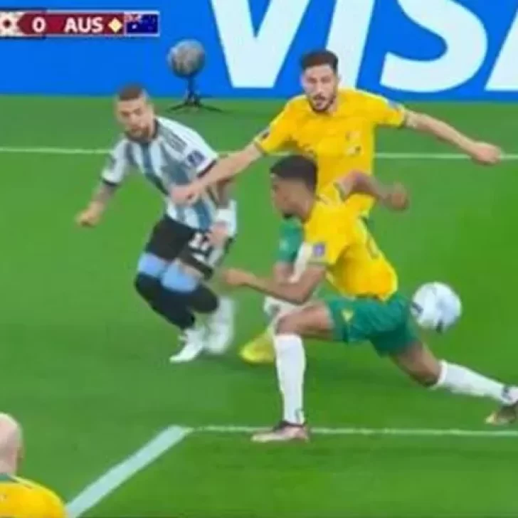 Polémica: el penal que el VAR no sancionó en Argentina vs. Australia