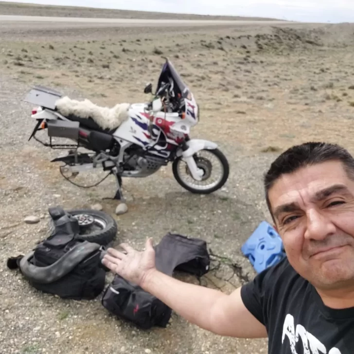 La travesía en moto de “Pipo” López: “La vida me dio esta revancha”