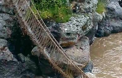 Cayó un puente en Perú por falta de mantenimiento