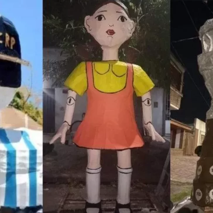 Año nuevo: Con “la escaloneta”, Bizarrap y El Juego del Calamar, La Plata se prepara para su tradicional quema de muñecos   