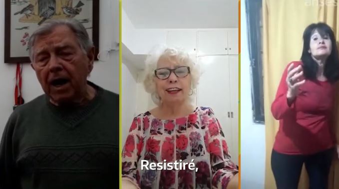 Video: en el Día del Jubilado, desde todo el país festejaron cantando “Resistiré”