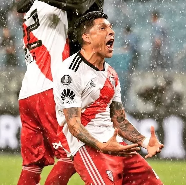 Con Enzo Pérez como arquero, River ganó 2 a 1 en la Copa Libertadores